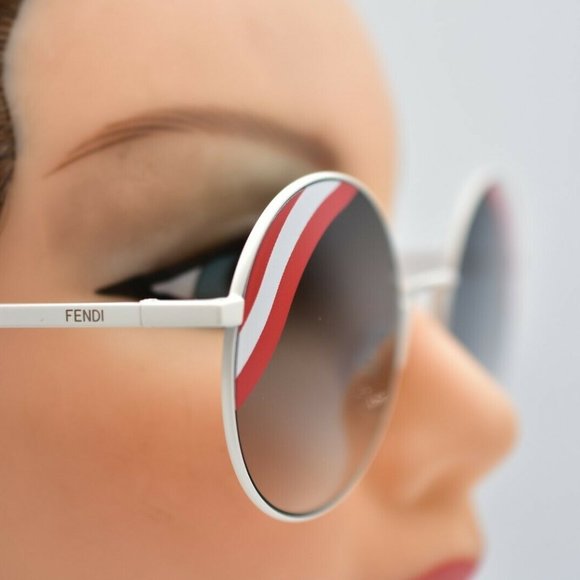 Fendi FF 0248/S Sunglasses Red White Wave Full Rim main image 4